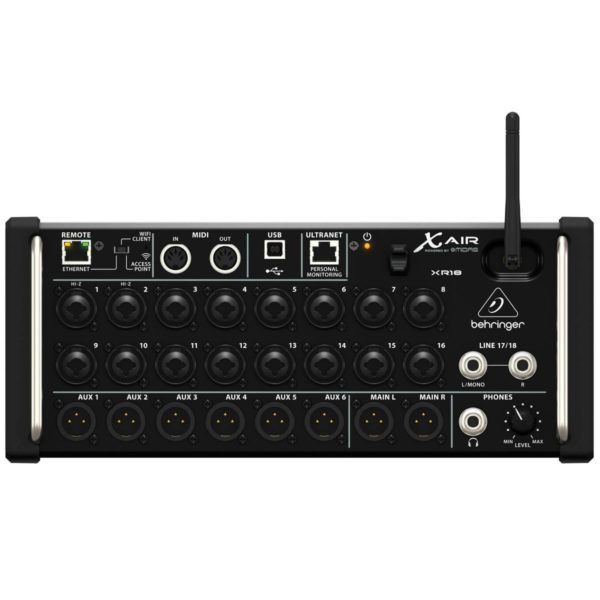 Mesa de som Digital XR18 18 canais Wifi USB BEHRINGER - Pro Áudio SP - Som Profissional
