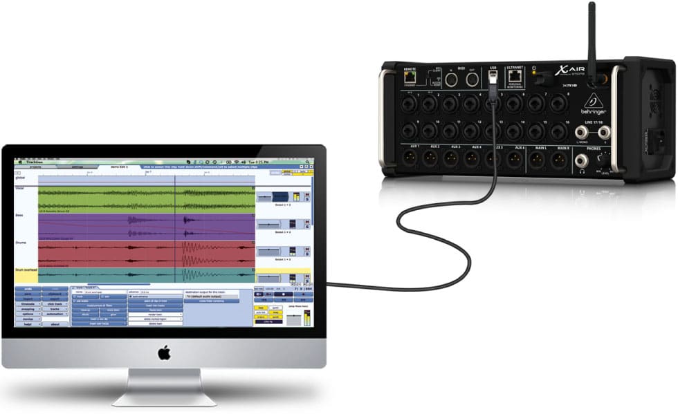 MESA DE SOM DIGITAL XR18 BEHRINGER Pro Áudio SP