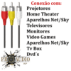 Cabo 3+3 Rca Áudio Vídeo 1,8 Metros - Imagem 3