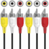 Cabo 3+3 Rca Áudio Vídeo 1,8 Metros - Imagem 2