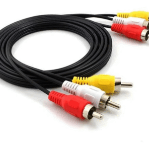 Cabo 3+3 Rca Áudio Vídeo 1,8 Metros