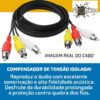 Cabo 3+3 Rca Áudio Vídeo 1,8 Metros - Imagem 7